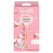 VENUS COMFORTGLIDE WHITE TEA RAZOR + 2 BLADE REFILLS 1S