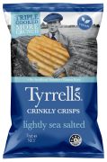 TYRELLS SEA SALT CRINKLE CUT POTATO CHIPS 75GM