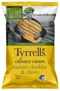 TYRRELLS MATURE CHEDDAR AND CHIVES POTATO CHIPS 75GM