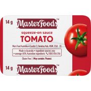 TOMATO SAUCE SQUEEZY PORTIONS 100X14G