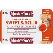 SWEET AND SOUR SAUCE PORTIONS 10GM