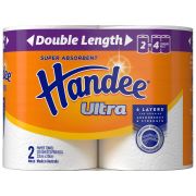 ULTRA PAPER TOWELS DOUBLE ROLL WHITE 2PK