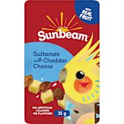 SULTANAS WITH CHEDDAR CHEESE 35GM