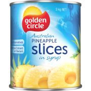 AUSTRALIAN PINEAPPLE SLICES IN SYRUP 3KG