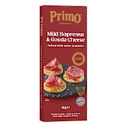 RESERVE MILD SOPRESSA SALAMI GOUDA CHEESE & WATER CRACKERS 45GM