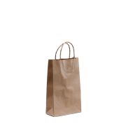 BROWN TWIST HANDLE BAG RECYCLED KRAFT 500S