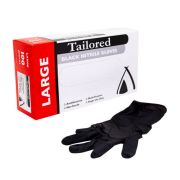 BLACK LARGE NITRILE GLOVES 1000S