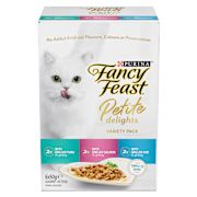 FANCY FEAST PETITE CUISINE TUNA SALMON & COD CAT FOOD 6X50GM