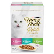 FANCY FEAST PETITE DELIGHT SALMON TUNA CHICKEN 6X50GM