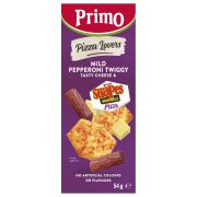 MILD PEPPERONI TWIGGY PIZZA SHAPES & TASTY CHEESE CUBES TRIOS 54GM