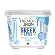 LIGHT NATURAL YOGHURT GREEK STYLE 1KG