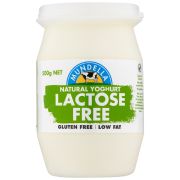 NATURAL LACTOSE FREE YOGHURT 500GM