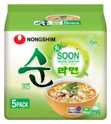 SOON VEGGIE RAMYUN NOODLE SOUP 5 PACK 560GM