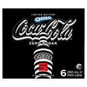 ZERO SUGAR SOFT DRINK CANS 6X250ML