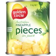 AUSTRALIAN PINEAPPLE PIECES IN JUICE 3KG