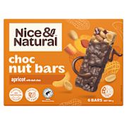 APRICOT WITH DARK CHOC CHOCOLATE NUT BARS 180GM