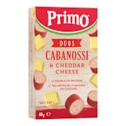 CABANOSSI & CHEESE DUOS 40GM