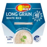 LONG GRAIN WHITE RICE 2 PACK 250GM