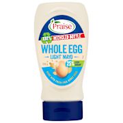 WHOLE EGG LIGHT LESS SUGAR MAYONNAISE SQUEEZE 250GM