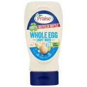 WHOLE EGG LIGHT LESS SUGAR MAYONNAISE SQUEEZE 500GM