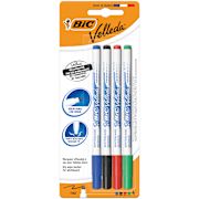 VELLEDA WHITEBOARD MARKER ASSORTED COLOUR 4PK