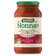 NONNAS TRADITIONAL BOLOGNESE PASTA SAUCE 500GM