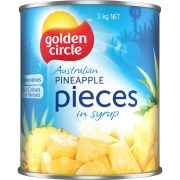 AUSTRALIAN PINEAPPLE PIECES IN SYRUP 3KG