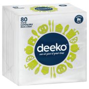 1PLY WHITE SERVIETTES 80S