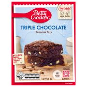 TRIPLE CHOCOLATE FUDGE BROWNIES 500GM