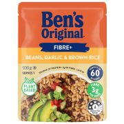 RICE FUEL FIBRE BEANS GARLIC & BROWN RICE 180GM