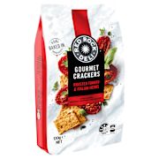 TOMATO & HERB CRACKERS 130GM