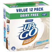 DAIRY FREE VANILLA UP & GO LIQUID BREAKFAST 12X250M