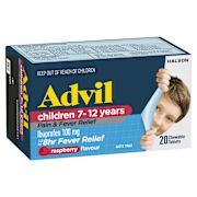 CHILDREN'S PAIN & FEVER CHEWABLE TABLETS 20S