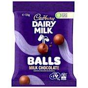 CDM PURE MILK CHOC BALLS 135GM