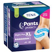 EXTRA LARGE PLUS NIGHT PANTS 10PK