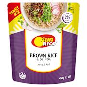 QUINOA BROWN RICE MICROWAVEABLE POUCH 450GM