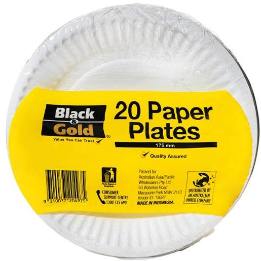 PAPER PLATES 180MM 20S