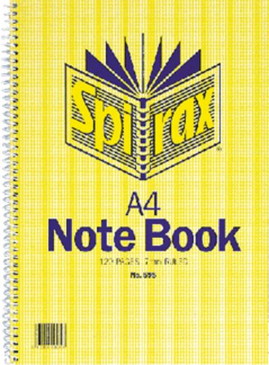 A4 NOTEBOOK 120 PAGES 1EA