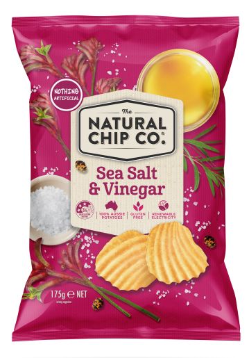 SEA SALT AND VINEGAR POTATO CHIPS 175GM