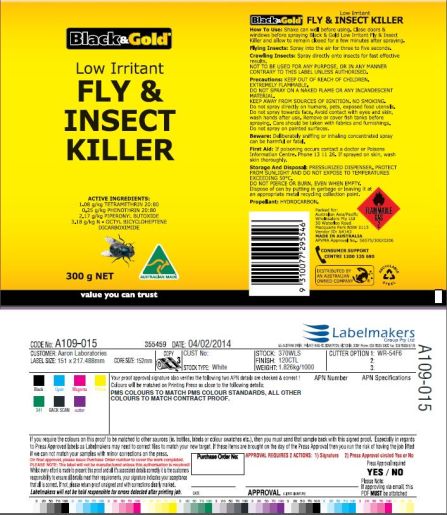 FLAY AND INSECT SPRAY LOW IRRITANT 300GM