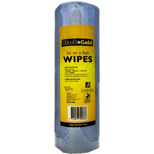 HOUSEHOLD WIPES ROLL 50S