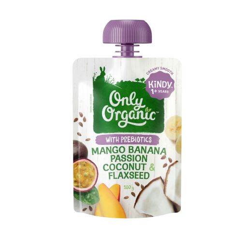 MANGO BANANA PASSION COCONUT FLAX SEED BABY FOOD 100GM