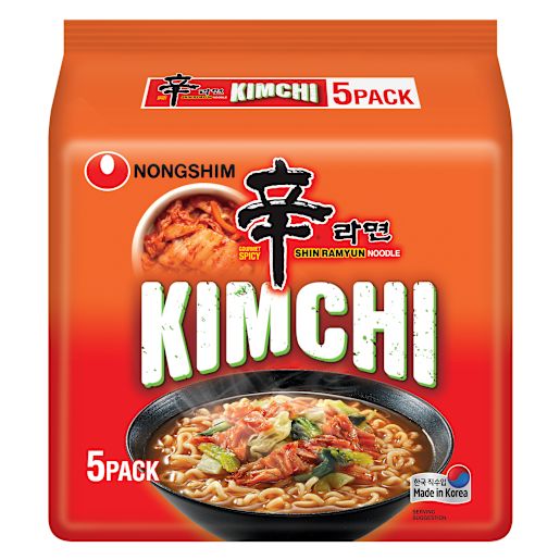 KIMCHI SHIN RAMYUN NOODLE SOUP 5 PACK 600GM