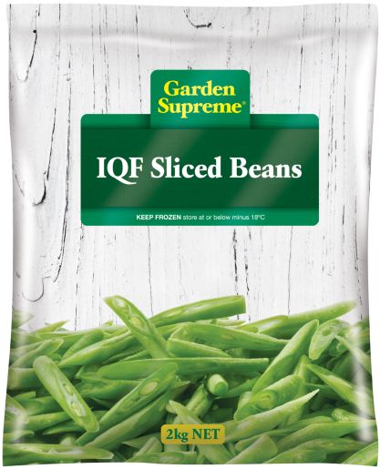 SLICED BEANS INDIVIDUALLY QUICK FROZEN 2KG