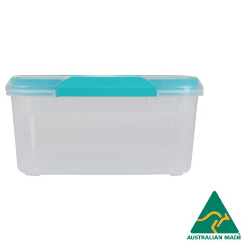OBLONG CONTAINER WITH CLIP LIDS 3L