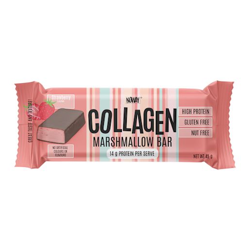 STRAWBERRY COLLAGEN MARSHMALLOW BAR 45GM