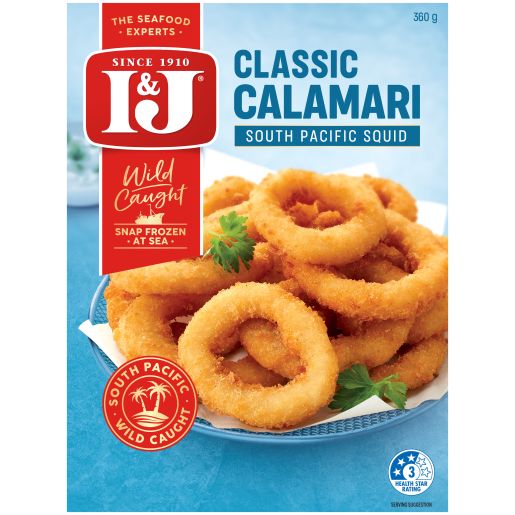 LIGHTLY CRUMBED CALAMARI 360GM