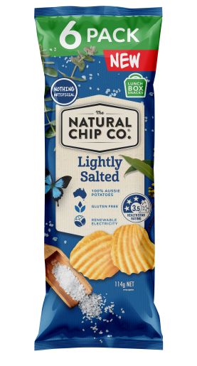 LIGHTLY SALTED POTATO CHIPS MULTIPACK 6 PACK 114GM