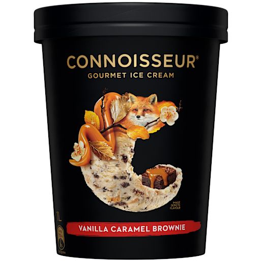 VANILLA CARAMEL BROWNIE ICE CREAM 1L