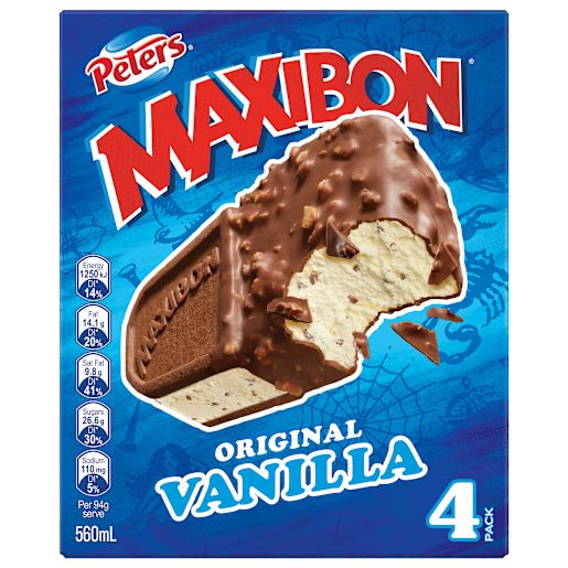 MAXIBON ORIGINAL VANILLA ICE CREAM 4S